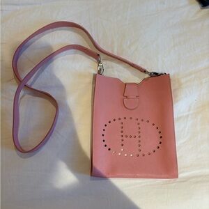 Pink H Crossbody Bag